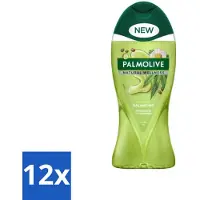 Palmolive 12 x - Natural Wellness - Douchegel - Balancing - Ontspannend & Fris - 250 ml - Douchegel - Ontspanning - Wellness - Balans - Cannabiszaadolie