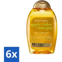 OGX - Appelazijn - Shampoo - Zuiverend en glanzend - 385 ml - Voordeelverpakking - 6 stuks
