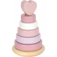 Small Foot Design - Houten Stapeltoren Roze - 7dlg.