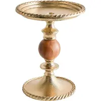 Beliani VODNO - Kandelaar - Goud - 31 cm - Aluminium