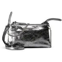 Pinko Schoudertas 'Double Mini' zilver
