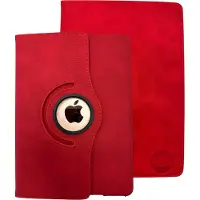 HEM Silky Red iPad hoes geschikt voor iPad 10.2 (2019 / 2020 / 2021) - 10.2 inch Draaibare Autowake Cover - iPad 2019 / 2020 / 2021 hoes - iPad 7 / 8 / 9 Hoes - 7e / 8e / 9e generatie hoes