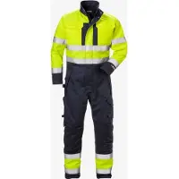 Fristads Flame high vis winteroverall klasse 3 8088 FLAM Hi-Vis geel/marineblauw maat M heren