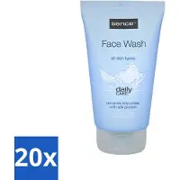 Sence 20 x - Alle Huidtypes - Face Wash - Verfrissend - 150 ml - Face Wash - Huid Reinigen - Huid Verzorgen - Huid Verfrissen - Zijdeproteïne