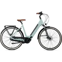 POPAL Novel mm Elektrische Fiets - E-bike 28 Inch - Damesfiets 47 cm - 7 Versnellingen - Hydraulische schijfrem - 522​​​​​​​ Wh Accu - Mintgroen