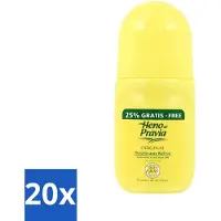 Heno de Pravia 20 x - Deodorant Roller - Original Geur - 50 ml - Deodorant Roller - Deodorant - Frisheid - Alcoholvrije Deodorant - Huidgevoelig