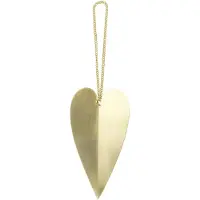 Ferm Living Heart brass kerstversiering 4-pack