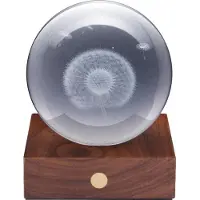 Gingko Tafellamp, Amber Crystal Light