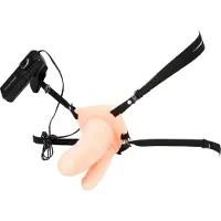 Fetish Fantasy Double Penetrator - Dubbele Voorbinddildo - beige