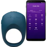 We-vibe Pivot 2 - App-gestuurde vibrerende penisring voor mannen (blauw)