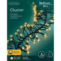 Lumineo Kerstverlichting LED Cluster 2040L 19m Warmwit warmwit Kunststof