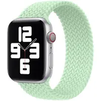 Apple Gevlochten solobandje voor de Watch | 38/40/41/42 mm - Maat 1 - Pistachio