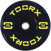 Toorx Fitness Bumper Plate - Professional Olympische Halterschijf - 15 kg