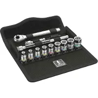 Wera 8100 SA 12 HF Zyklop 05003756001 Dopsleutelset Metrisch 1/4 (6.3 mm) 13-delig