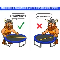 Viking Choice Trampoline Rand Afdekking Blauw 244 cm - AP Sport - Weersbestendig & Duurzaam