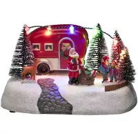 Konstsmide 4238-000 LED-decor Caravan met kerstman Meerkleurig LED Bont