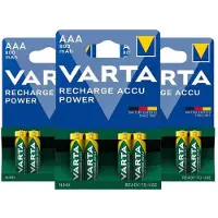 Varta 3x Recharge Accu Power Oplaadbare Batterijen AAA 800mAh 4 stuks