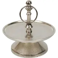 Mars & More keuken etagère zilver rond 1 laag 20cm