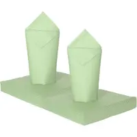 Givi Italia Feest servetten - 80x - mintgroen - 3 laags - 33x33cm - feest/verjaardag servetten