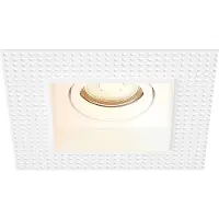 LEDVION – Trimless LED Inbouwspot Vierkant 130x130mm – Wit – Dimbaar – Kantelbaar – GU10 – 2700K – 3W – IP20