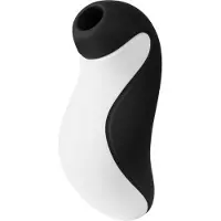 Shots Orca - waterdichte luchtdruk clitorisstimulator (zwart-wit)