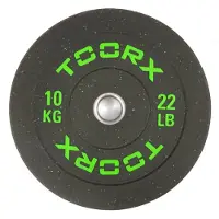 Toorx - DBCR-10 Crumb bumper halterschijf – 50 mm - 10 kg - Gewicht Schijf - Sport Gewichten - Fitness - Groen - Per Stuk