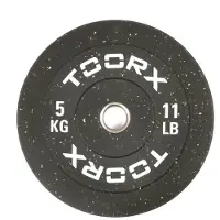 Toorx - DBCR-5 Crumb bumper halterschijf – 50 mm - 5 kg - Gewicht Schijf - Sport Gewichten - Fitness - Wit - Per Stuk
