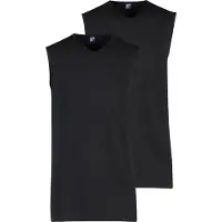 Alan red Minto Slim Fit T-Shirt Dubbel pak zwart, Effen