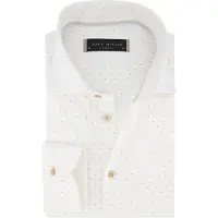 John Miller tailored fit overhemd wit 100% katoen