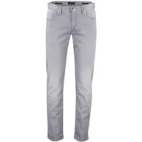 Alberto Light Lefthand Regular Fit Jeans grijs, Effen