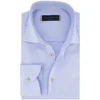 John Miller tailored fit overhemd lichtblauw effen