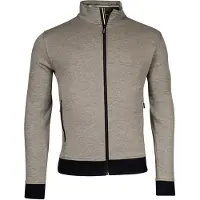 Baileys khaki vest effen katoen met rits