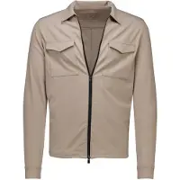 Born with Appetite overshirt met rits beige nylon