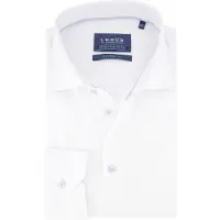 Ledub Spierwit overhemd modern fit effen