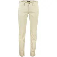 Alberto 5-pocket broek beige pipe normale fit