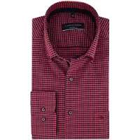 Casa Moda Geruit overhemd Comfort Fit rood