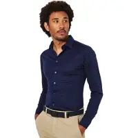 Desoto Zakelijk overhemd navy