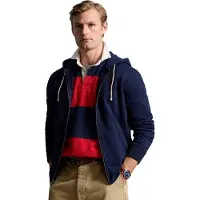 Ralph Lauren Sweatvest donkerblauw / watermeloen rood