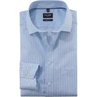 Olymp Luxor Modern Fit Overhemd blauw, Gestreept