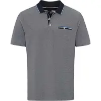 Brax polo donkerblauw katoen effen