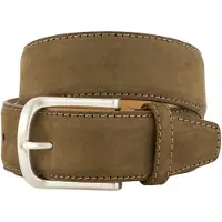 Lindenmann riem bruin uni leer