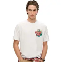 Superdry Shirt 'Outdoor Narrative' turquoise / watermeloen rood / zwart / wit