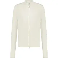 Blue industry vest creme effen hoge hals