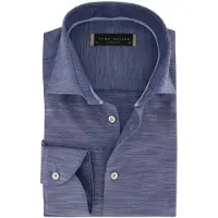 John Miller business overhemd normale fit blauw gemêleerd