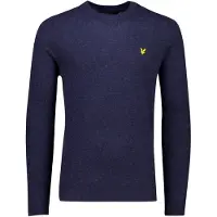 Lyle & Scott trui donkerblauw gemeleerd slim fit