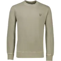 Lyle & Scott crewneck sweater groen katoen