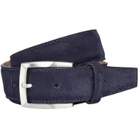 Lindenmann riem suede marine verstelbaar