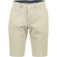 Com4 korte broek uni beige katoen normale fit