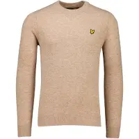 Lyle & Scott trui bruin gemêleerd lamswol