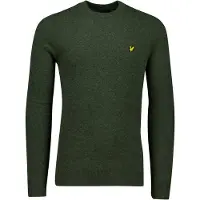 Lyle & Scott trui groen gemeleerd lamswol